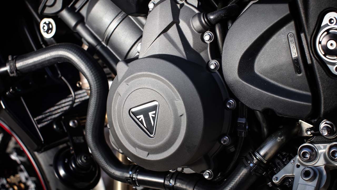 Triumph Street Triple R Engine Shot