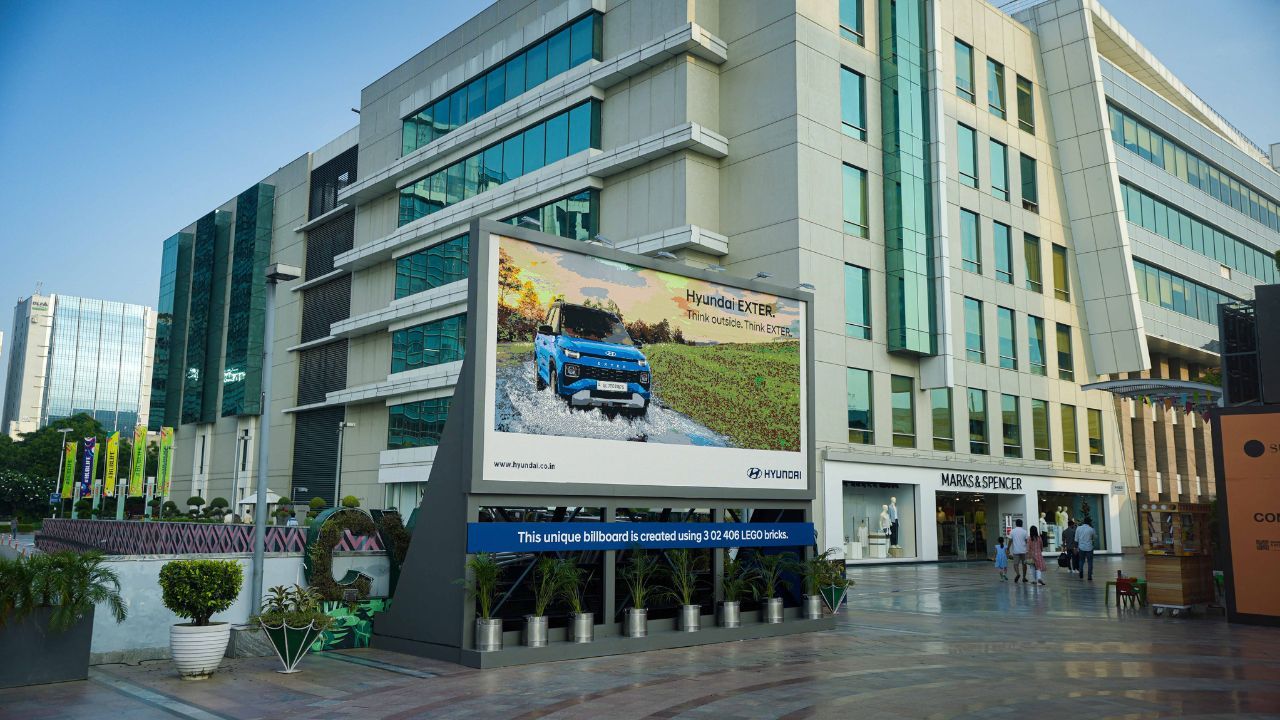 Hyundai Exter SUV Gets the LEGO Treatment, Unveils Asia's Largest Outdoor Brick Installation in Gurugram