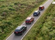 Maruti Suzuki Jimny vs Hyundai Venue N Line vs KIa Seltos vs Volkswagen Taigun Drone View 2 1