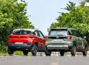 Tata Punch vs Hyundai Exter Rear