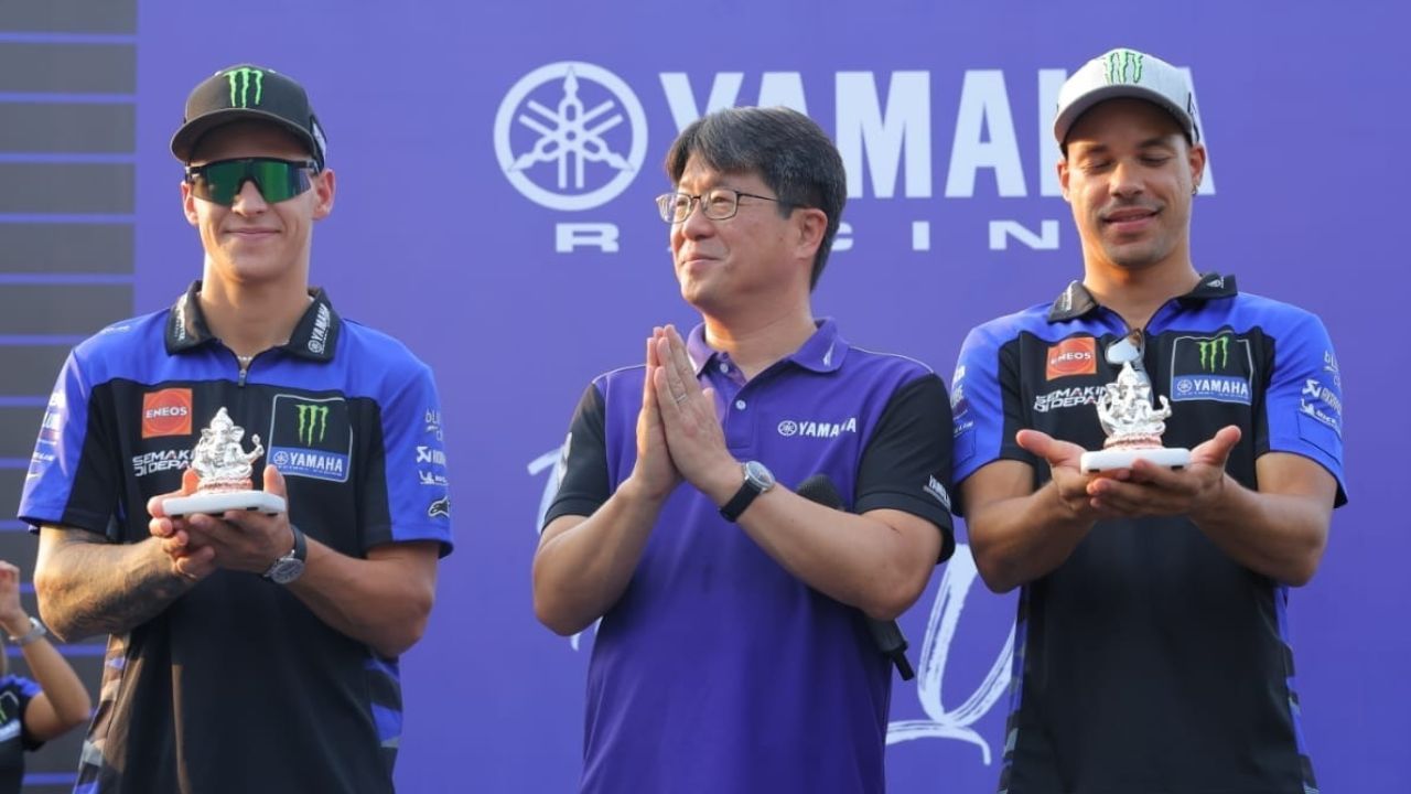 MotoGP Bharat GP: Fabio Quartararo, Franco Morbidelli Visit Yamaha Factory Ahead of Indian GP Race