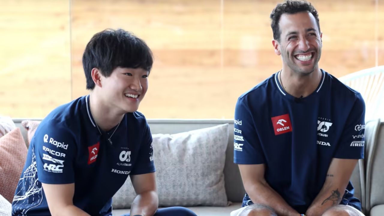 Yuki Tsunoda And Daniel Ricciardo