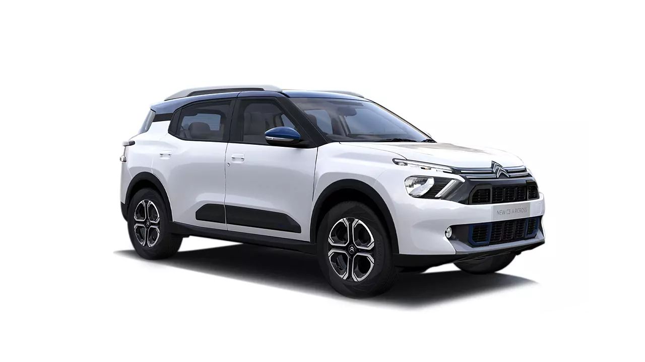 Citroen C3 Aircross Polar White With Cosmo Blue Roof