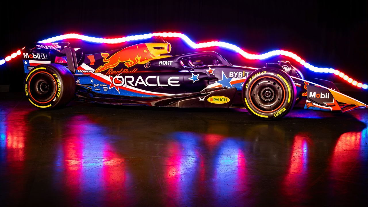 F1 United States Grand Prix Red Bull Racing Unveils Special Texan