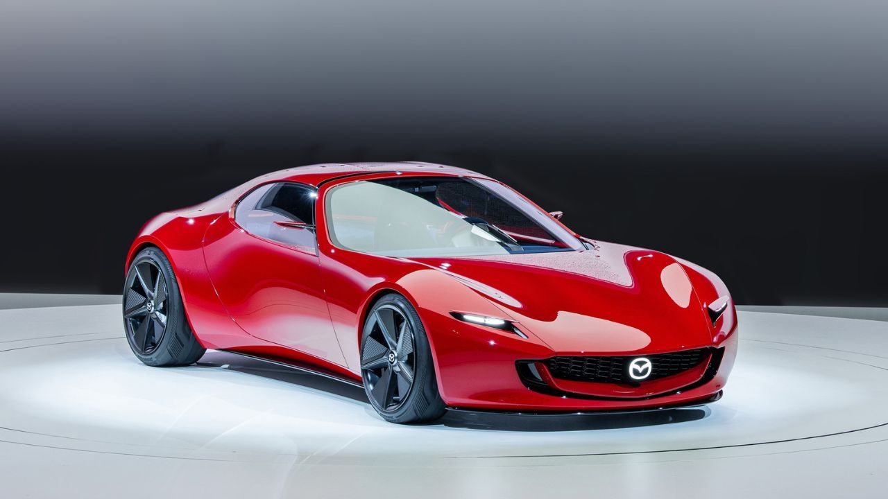 Mazda Iconic SP Rotary-EV Sports Concept Unveiled with Classic Pop-up Headlights