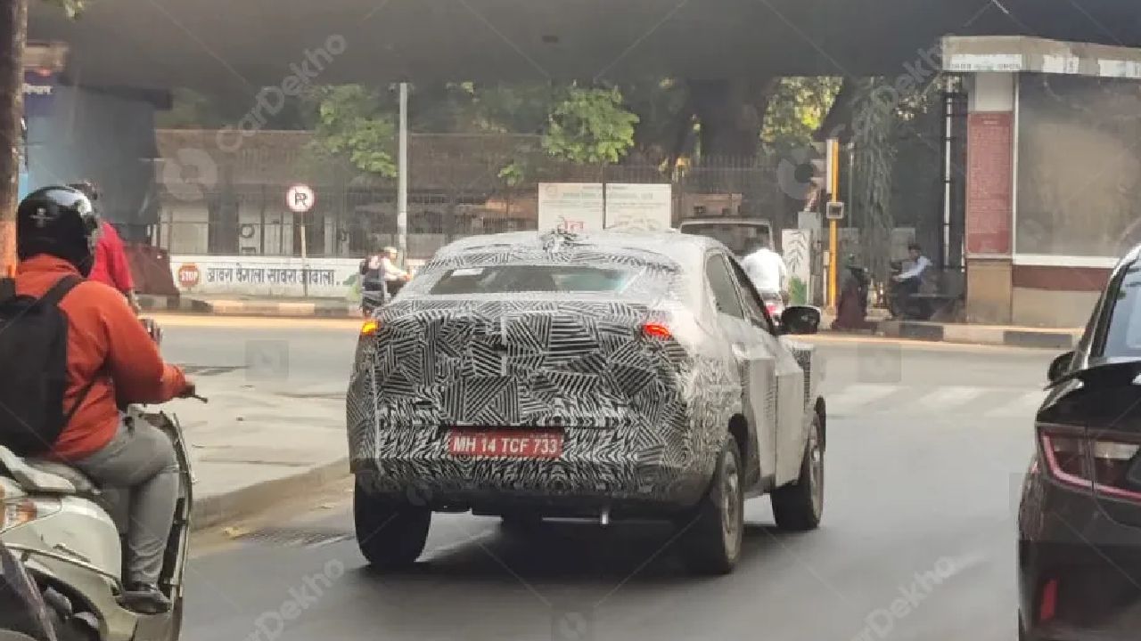 Tata Curvv EV Spied Testing in India Once Again, Shows Angular LED Taillights and More