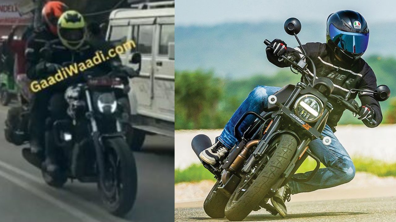 Hero Mavrick 440 Spotted Tesing Ahead of India Launch, Shows H-Shaped DRL, Bar-end Mirrors and More