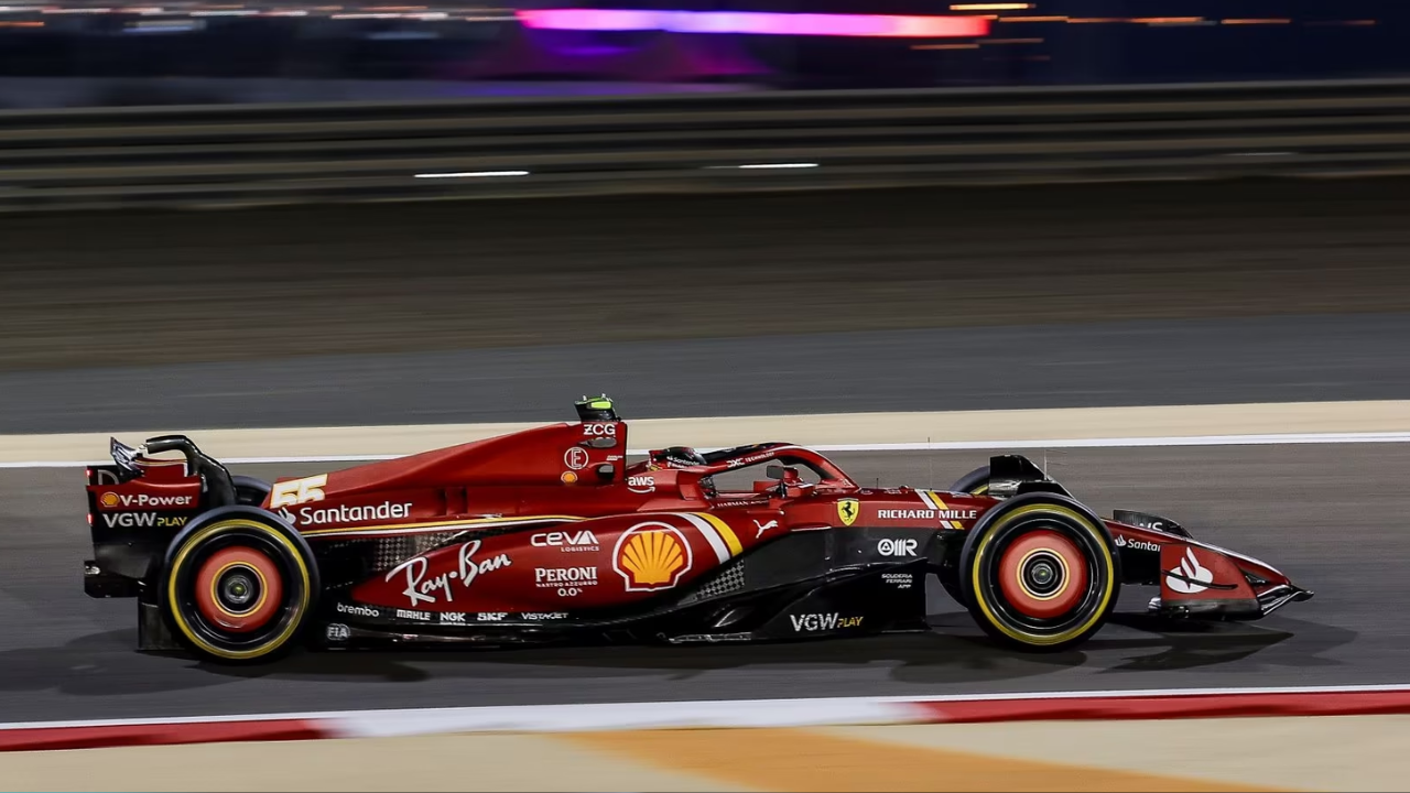 2024 F1 Bahrain Pre-season Test: 2024 Ferrari's Carlos Sainz Sets the Pace on Day 2