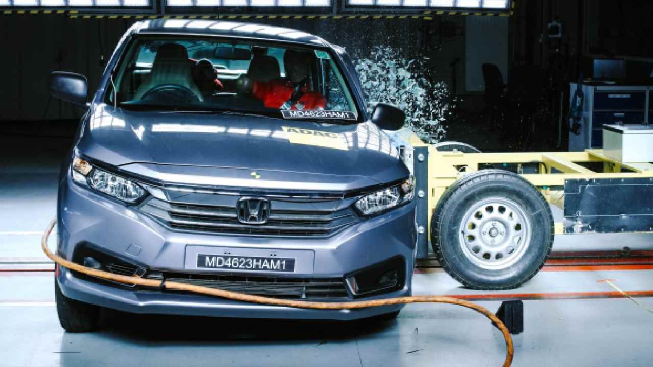Watch: Honda Amaze Scores 2 Star Safety Rating in Crash Test by Global NCAP