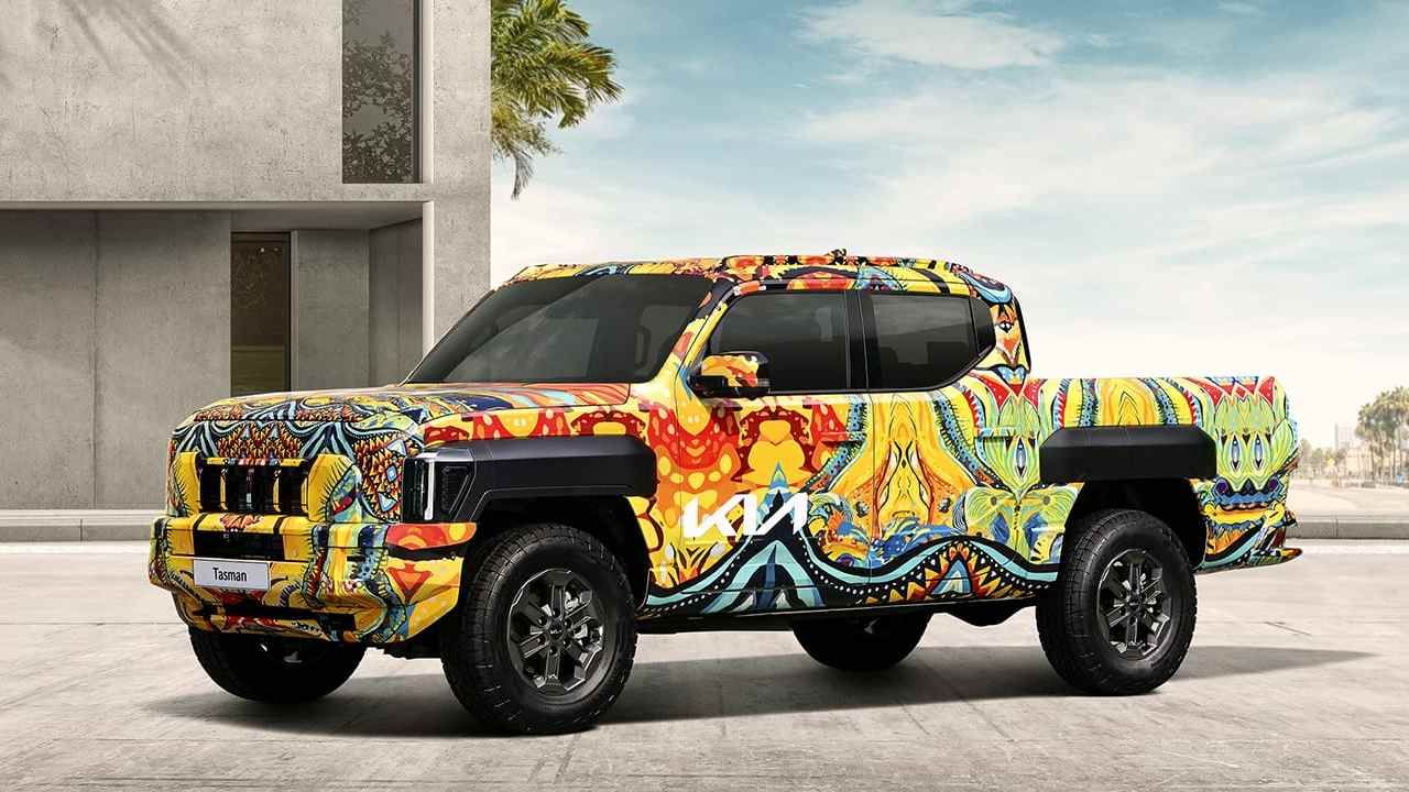 Kia Tasman Pickup Truck Officially Teased with Australia-inspired Camouflage; to Launch in 2025