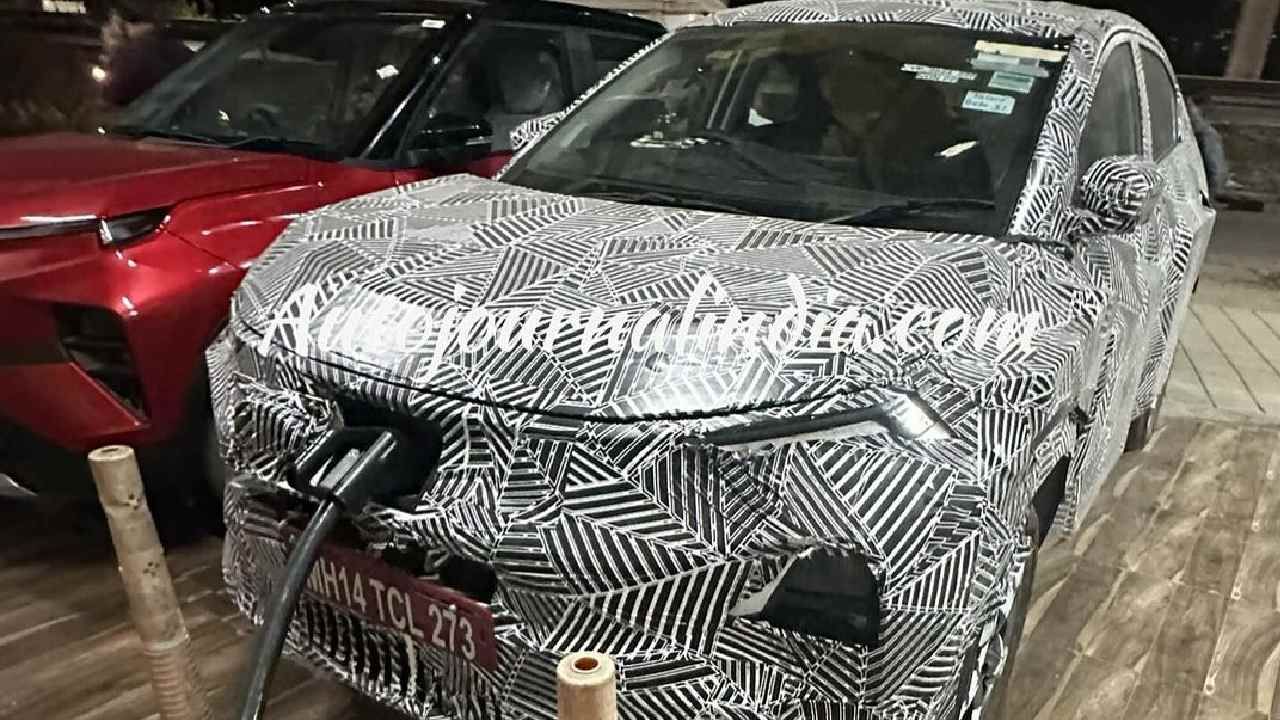 Tata Curvv EV Spied Again Ahead of India Launch, Reveals Charging Details