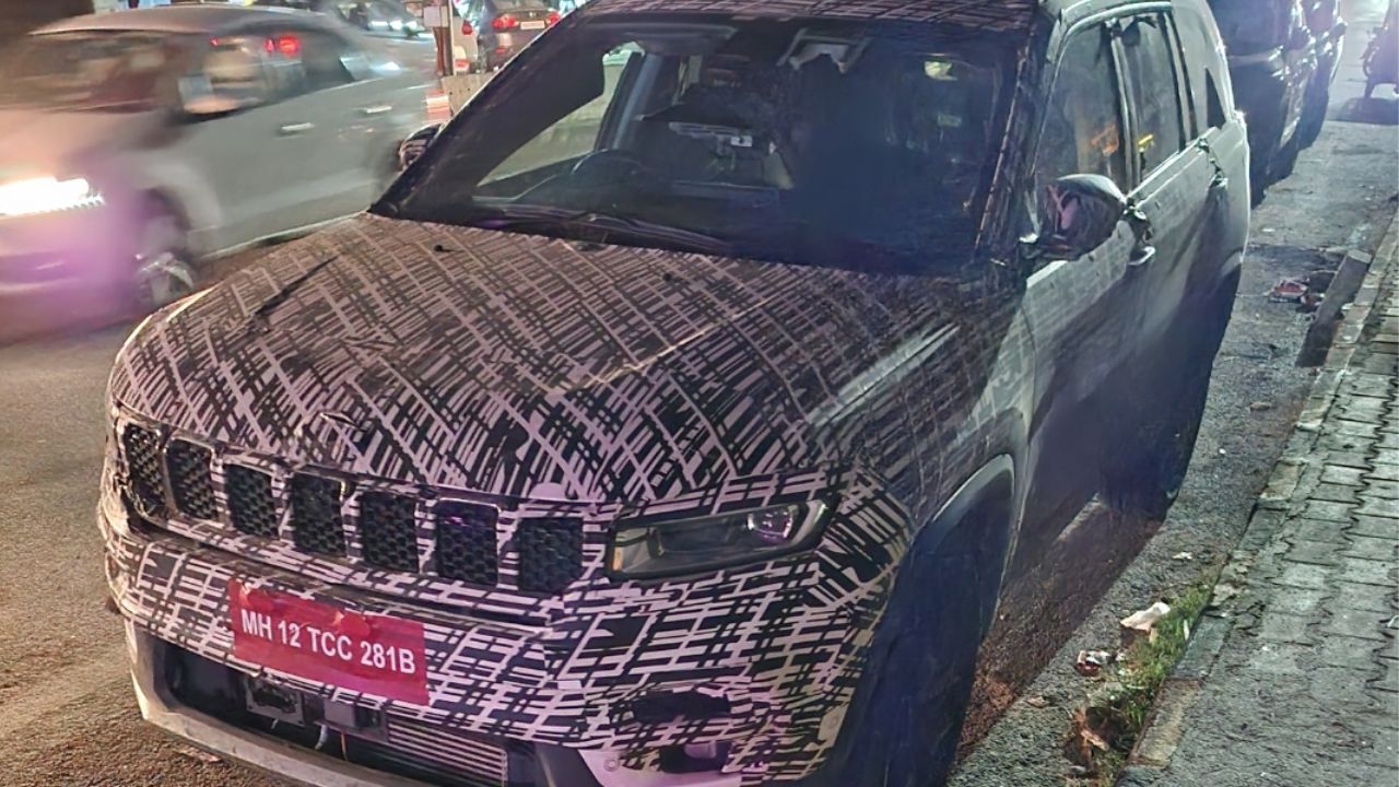Jeep Meridian Facelift Spotted Testing in India; Confirms ADAS, Redesigned Front Bumper and More