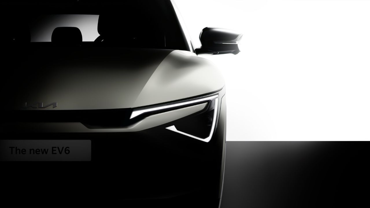 Kia EV6 Facelift Teased Ahead of Global Debut, Shows Angular C-shaped LED DRL