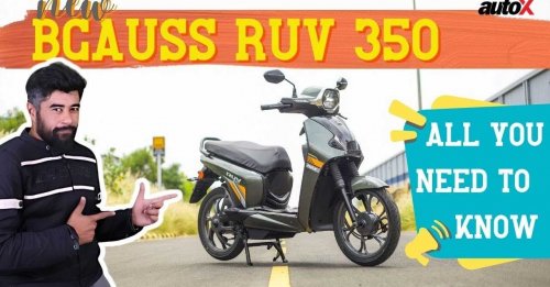 New BGauss RUV 350 Electric Scooter Launching Soon In India | Detailed Walkaround | 2024 | autoX