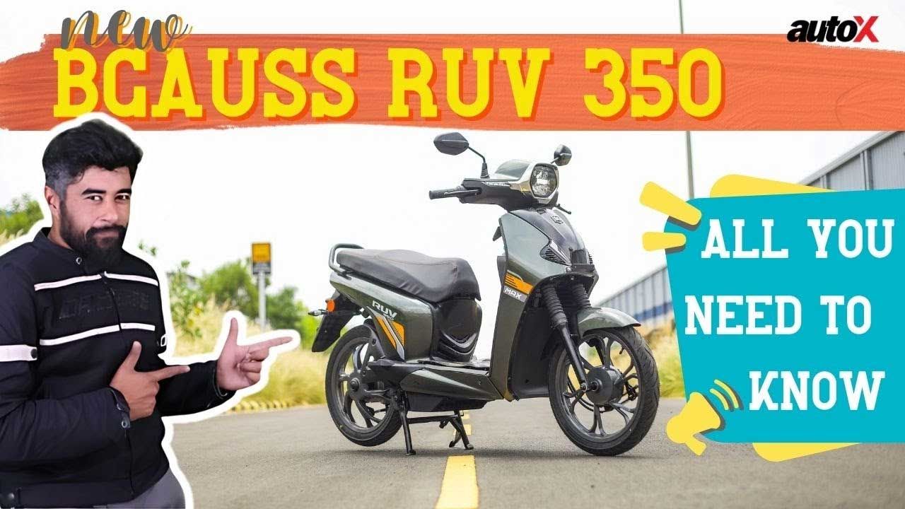 New BGauss RUV 350 Electric Scooter Launching Soon In India | Detailed Walkaround | 2024 | autoX