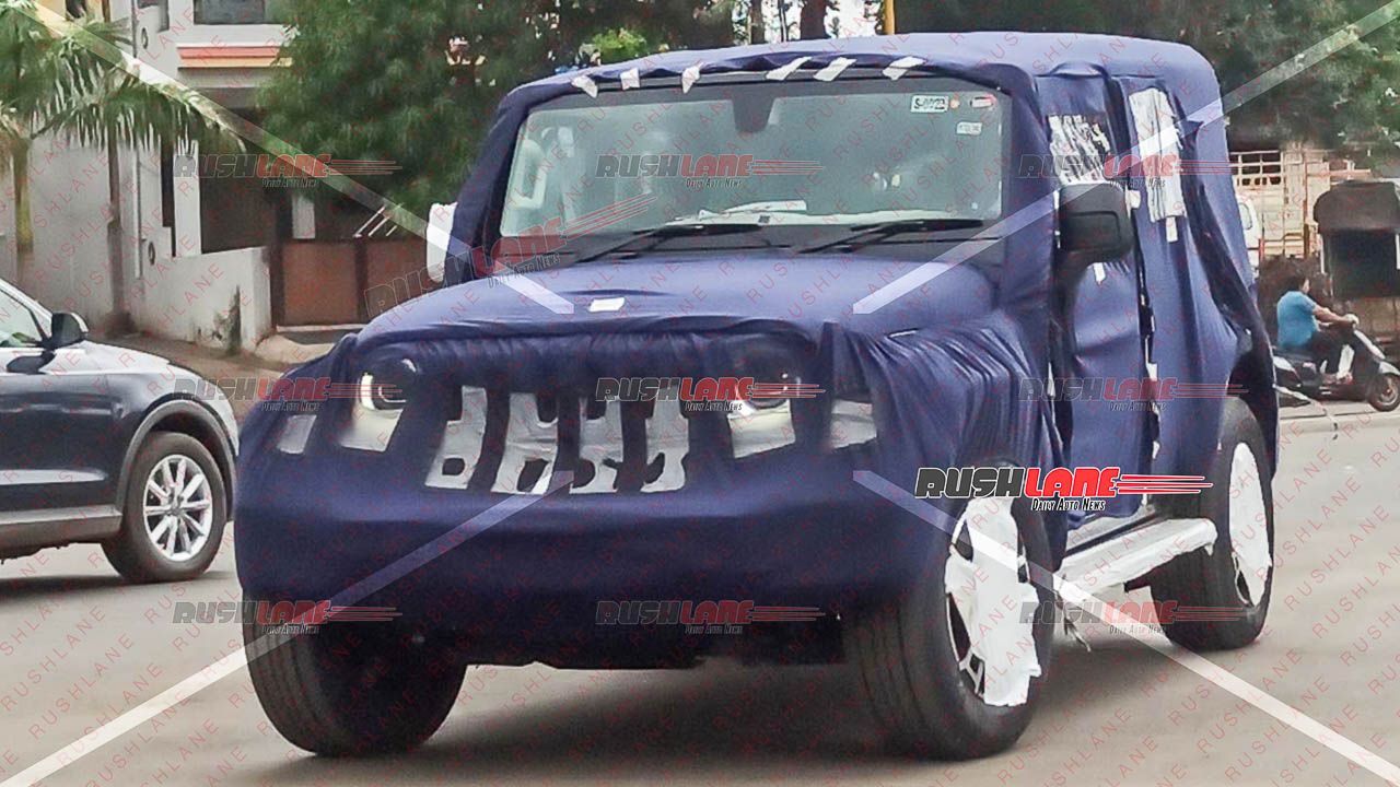 Mahindra Thar Armada Spotted Testing