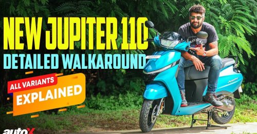 2024 TVS Jupiter 110 Detailed Walkaround | Features, Variants & Colour Options Explained | autoX