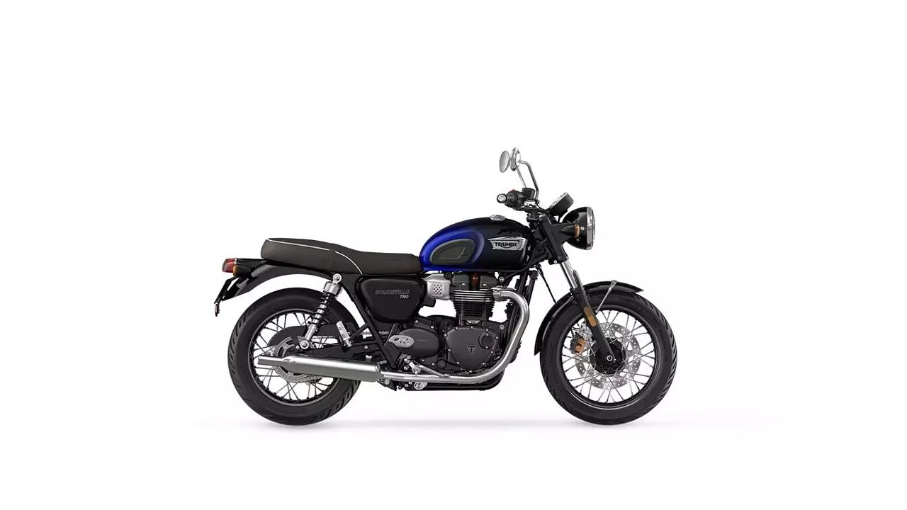 Triumph Bonneville T100 Sapphire Blue Silver Blue