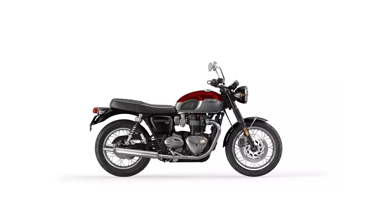 Triumph Bonneville T120 Cordovan Red Silver Ice