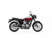 Triumph Bonneville T120 Crystal White Cranberry Red