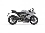 Triumph Daytona 660 Snowdonia White Sapphire Black