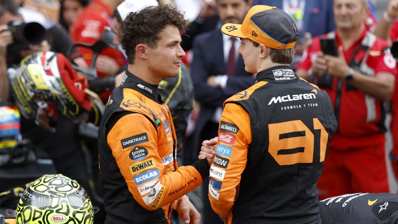 F1 McLaren Oscar Piastri and Lando Norris