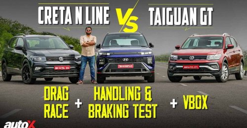 Hyundai Creta N Line vs Volkswagen Taigun GT | Drag Race, Handling, Acceleration & more | autoX 2024