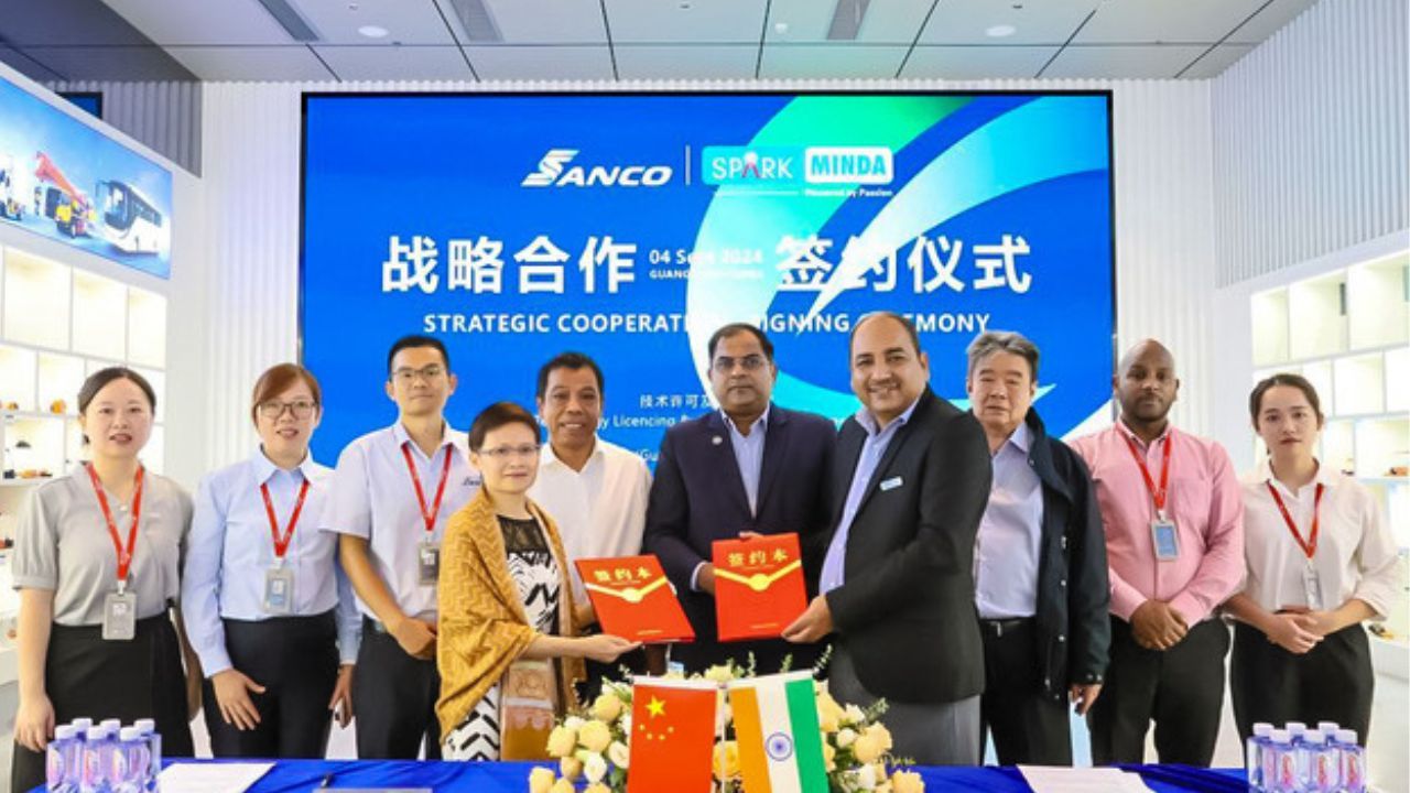 Minda Corporation Signs Technology Licensing Agreement with Sanco for EV Market Expansion