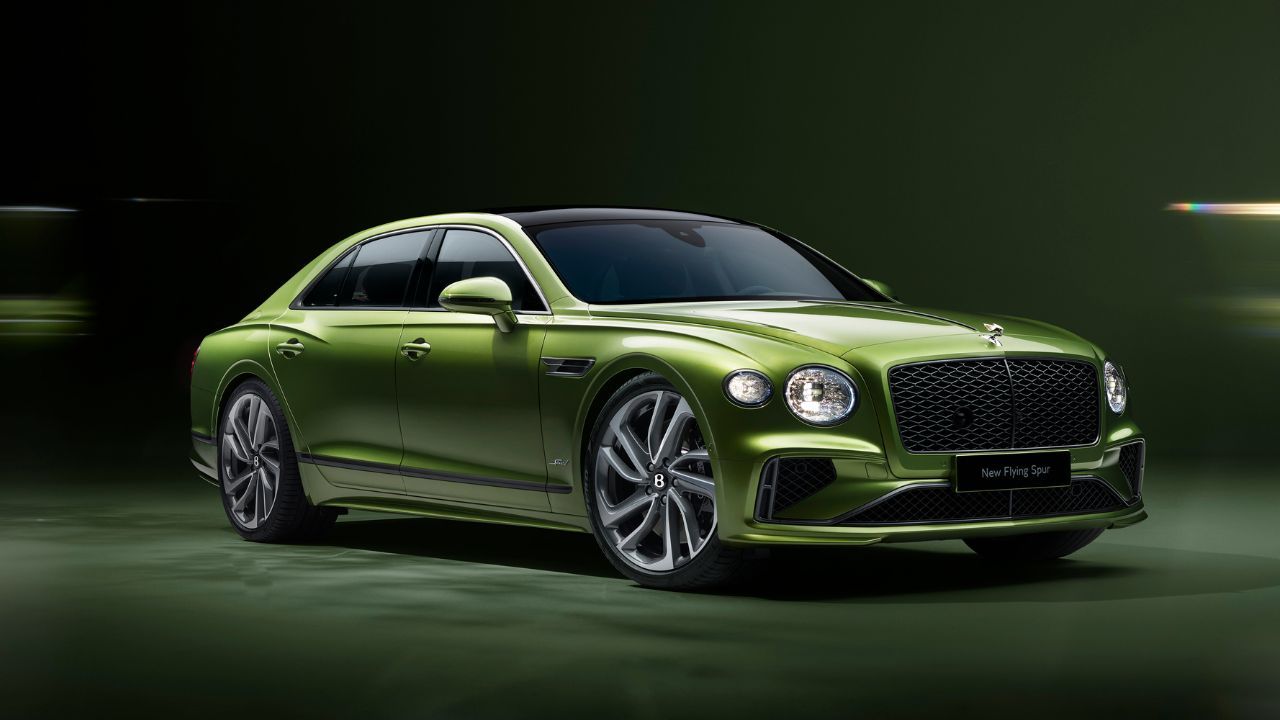 New Bentley Flying Spur Front and Right Side View