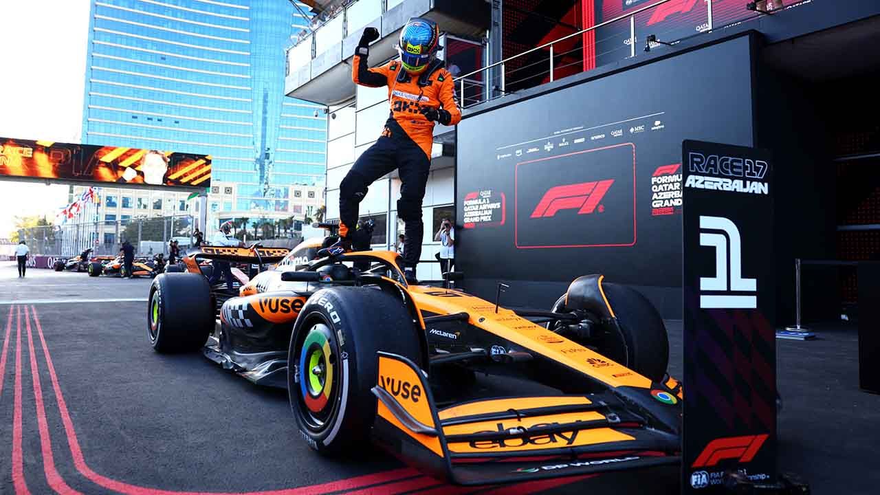 F1 Azerbaijan GP: Oscar Piastri Battles His Way To Second Victory As McLaren Leads Championship After a Decade