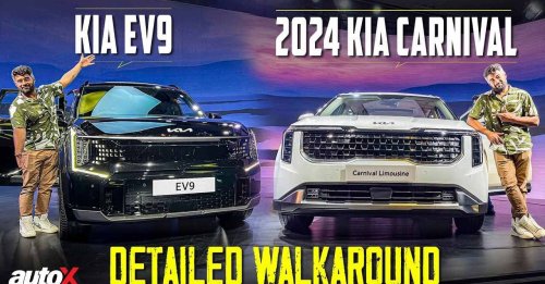 2024 Kia Carnival and Kia EV9 Launched In India | Full Detailed Walkaround | autoX