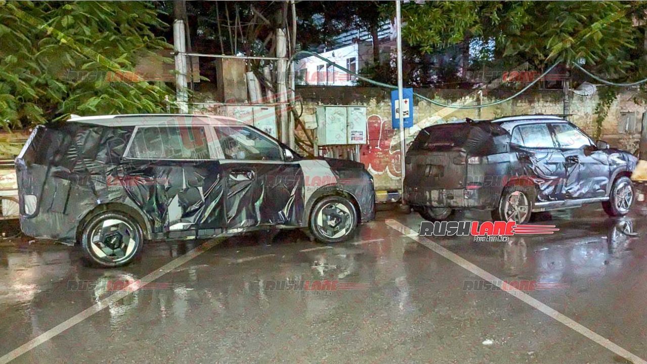 Hyundai Creta EV, Kia Carens EV Spotted Testing Together Ahead of India Launch