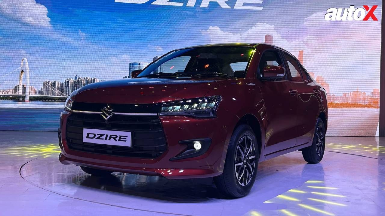 New Dzire Front Quarter