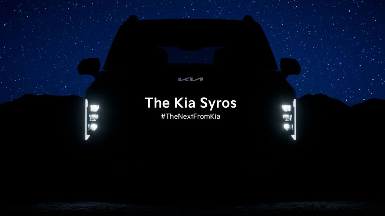 Kia Syros SUV Teased Again Ahead of India Launch; to Get Panoramic Sunroof