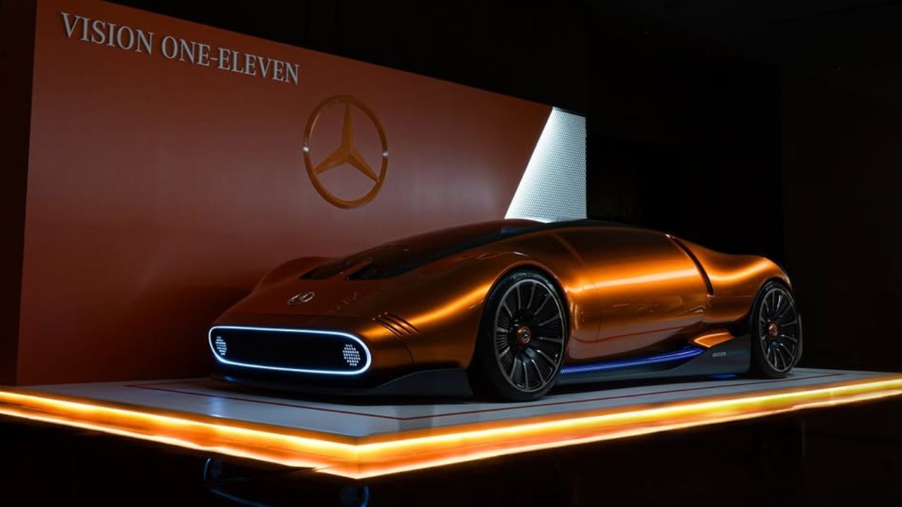 Mercedes-Benz Vision One-Eleven Concept with Gullwing Doors Showcased at Mumbai's NMACC