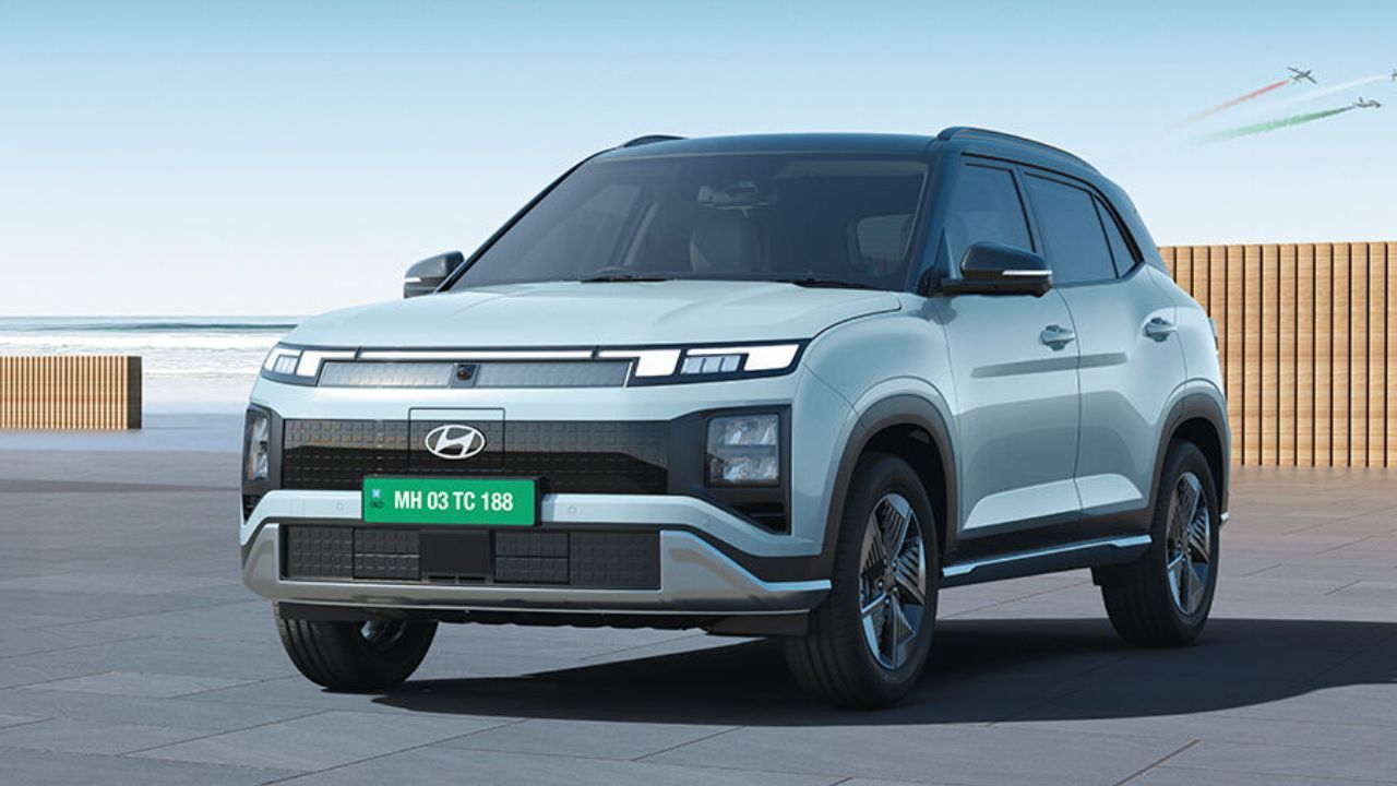 Hyundai Creta EV Front and Side View