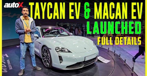 New Porsche Taycan and Macan EV 2025 | All Details and Features | Auto Expo 2025 India | autoX