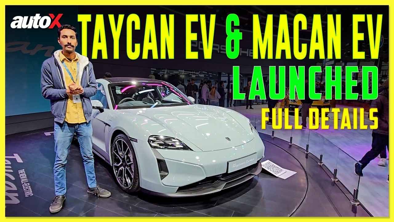 New Porsche Taycan and Macan EV 2025 | All Details and Features | Auto Expo 2025 India | autoX